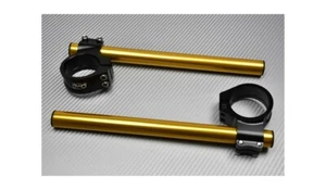 Coppia Semimanubri Racing AVDB Standard Oro 38 mm 38mm YAMAHA FZR 600 1993-1996 - Picture 1 of 5