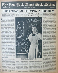RUSSIA SCIENCE DU MAURIER YEATS JUDEA MAGI 22 dicembre 1957 NY Times recensione libro - Foto 1 di 5