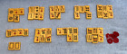 Lot 51 vintage antique MAH JONG Mahjong GAME TILES Butterscotch Bakelite DISCS