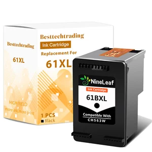 Cartucho de tinta negra 1 PK 61XL para HP Deskjet 1055 1010 1011 ENVY 4500 4501 4502 - Imagen 1 de 10