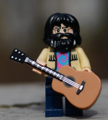 Minifigura genuina Lego Jerry Garcia Grateful Dead Foto 1 de 2