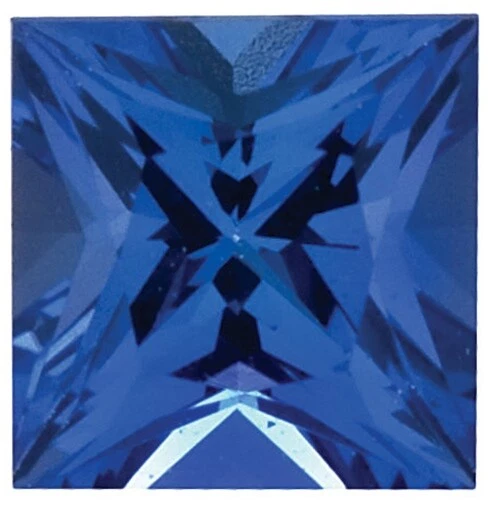 Tanzanita Natural Fina Azul Púrpura - Princesa Cuadrada - Tanzania - Grado AAA Foto 1 de 1