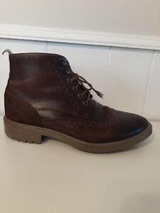  Kurt Geiger 170139 Chukka Brown Leather & Suede Ankle Oxford Boots 43 US 9.5 