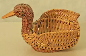 Miniatur Korb Entenkorb 2-farbig braun - Bild 1 von 10