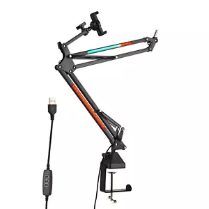Microphone Stand Boom Arm with Stand 120 Beads O9B4 - Picture 1 of 11