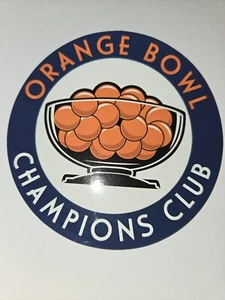 Orange Bowl 2024 Champions Club Magnet 4 inch diameter - Picture 1 of 1