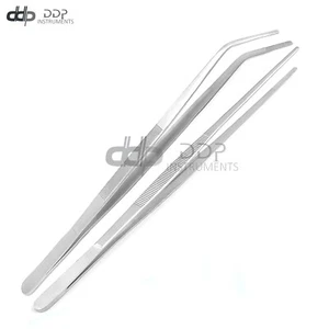 Aquarium Tweezers Extra Long 24 Inches Stainless Steel Straight And Curved Tweez - Picture 1 of 3