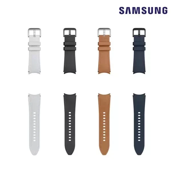 SAMSUNG Galaxy Watch 4 5 6 7 Hybrid Eco Leather T-Buckle Band (One Click) - Image 1 of 1