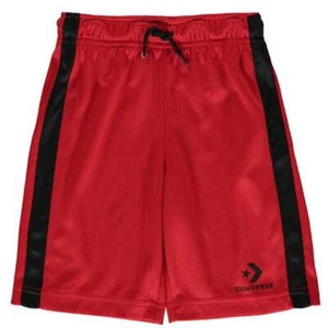 Pantalones Cortos Converse Junior Esmalte Rojo Malla Marca - Talla 10/12 Años, Nuevos con Etiquetas - Imagen 1 de 4