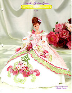Rose Crochet Doll Pattern Flower Garden Collection Annie’s Glorious Gowns 
