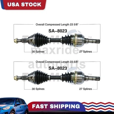 Junta de eje CV del lado del conductor del pasajero delantero compatible con Saab 9-3 2003 2004 2005 2006 2007 Foto 1 de 2