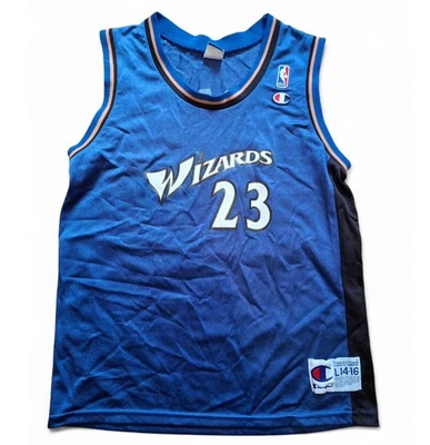 Camiseta Campeón NBA Washington Wizards Michael Jordan #23 Talla Juvenil L (14-16). Foto 1 de 4