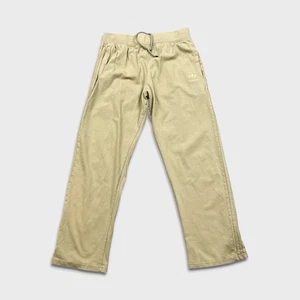 Adidas Originals Sweatpants Mens 2XL Beige Spell Out Fleece Comfort Jogger - Picture 1 of 10