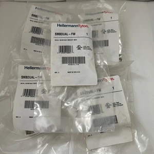 5 Pack Dual Surface Mount Box HellermannTyton SMBDuAL-FW - Afbeelding 1 van 6