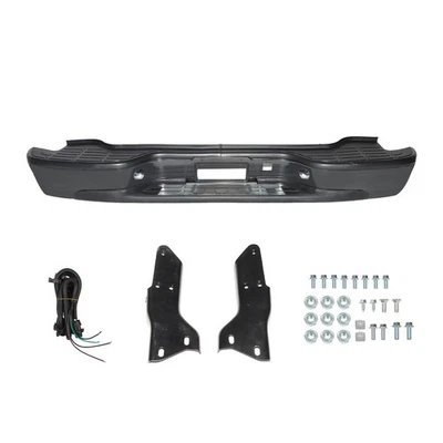For Chevrolet Tahoe Suburban GMC Yukon 00-06 Black Steel Rear Step Bumper Foto 1 de 4