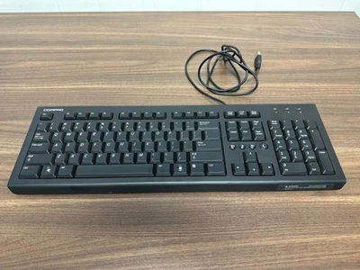 USB Wired Compaq Keyboard Model PR1101U Standard Very Good - Image 1 of 3