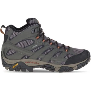 Merrell Moab 2 Mid GORE-TEX Mens Walking Boots Grey Waterproof GTX Shoes Offroad - Picture 1 of 6