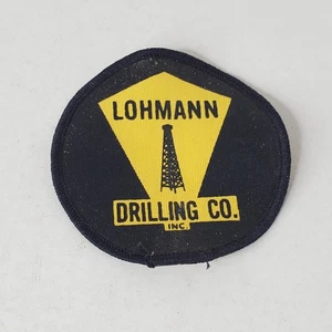 Jahrgang Lohmann Drilling Company Inc Logo Patch Hut Kappe Öl Gas Brunnen Texas Wasser - Bild 1 von 3