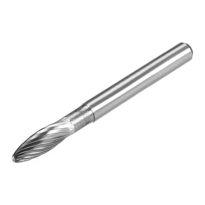 Tungsten Carbide YG8 Single Cut Rotary Burrs File 6mmOval Shape with 1/4" Shank - image 1 of 4
