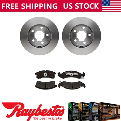 Rotores de freno delanteros + pastillas de freno metálicas y herrajes para Oldsmobile Regency 1998 Foto 1 de 4