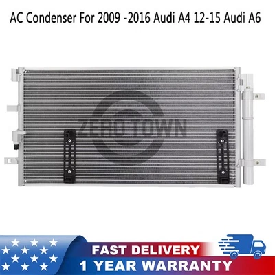 Aluminum AC Condenser For 2009 2010 2011-2014 2015 2016 Audi A4 12-15 Audi A6 Foto 1 de 4