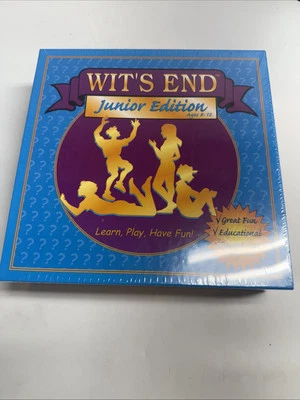 2010 Wit's End Junior Edition Board Game For Kids NEW SEALED - Image 1 of 4