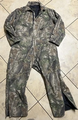 Liberty Real Tree Mens XL Camouflage Hunting Coveralls Bibs - Image 1 of 4
