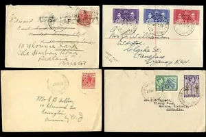 BRITISH SOLOMON ISLANDS 1926-39...4 COVERS KG5 + KG6 - Picture 1 of 1