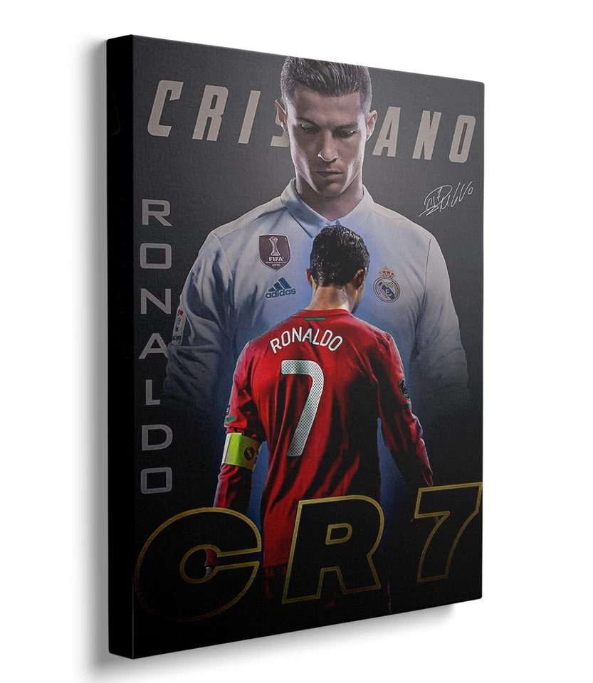 Cristiano Ronaldo Canvas poster CR7 Football Wall Art for Bedroom Wall Decor Art
