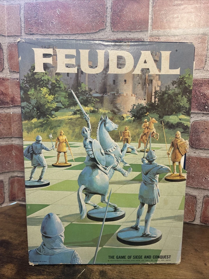 Juego de mesa de estantería Feudal 3M 1967 vintage de Seige and Conquest - completo Foto 1 de 4