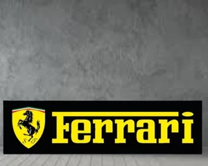 Ferrari Porcelain Enamel Heavy Metal Sign 36 Inches Double Side - Picture 1 of 2