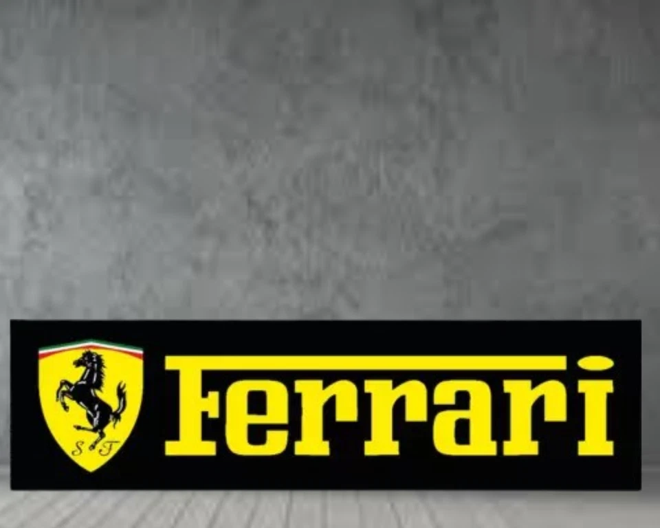 Ferrari   Porcelain Enamel Heavy Metal Sign  36  Inches Double Side - Image 1 of 2