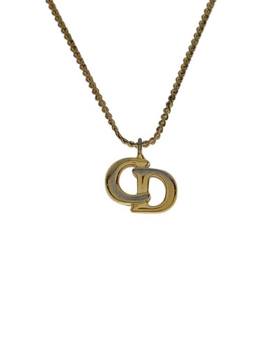 Collana donna Christian Dior logo CD con top oro usata