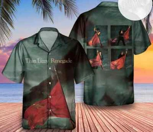 Thin Lizzy Renegade Album Cover Hawaiian Shirt, shirt US size - Picture 1 of 2