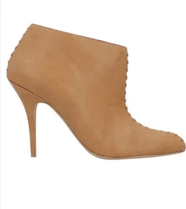Stella McCartney Ankle Boots Brown Heel Stitching Size 39 UK6 New - Picture 1 of 11