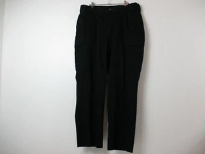 5.11 Tactical Pants Mens 38 Straight Cargo Black Elastic Waist Stretch 35x29 - Picture 1 of 12