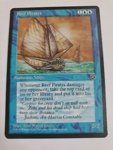 MTG Magic The Gathering Card Reef Pirates Summon Ships blue Homelands  - Picture 1 of 2