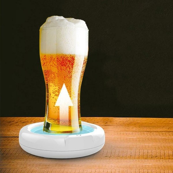 Bottle Beer Foamer Wine Decanter Foam Maker Bubbler Ultrasonic Battery Powered Photo Related
