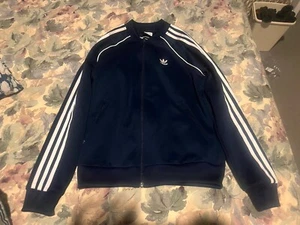 Adidas Originals Navy Blue Track SST 3-Stripes DH3133 Women US S Size Worn Once - Picture 1 of 5