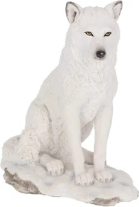 Nemesis Now Ghost Wolf Figurine Statue 24cm White - New and Sealed - Picture 1 of 4