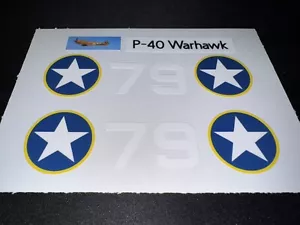 Cox .049 P-40 Warhawk Airplane Sticker Set - Picture 1 of 1