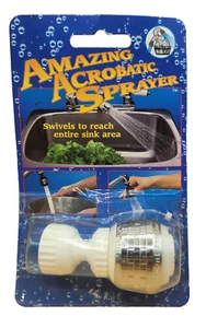 Increíble Pulverizador Acrobático - Pulverizador de Fregadero Doble Giratorio, #2486/60, TOTALMENTE NUEVO - Imagen 1 de 6