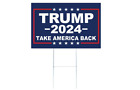 Donald Trump 2024 Yard Sign Save America Sign Metal Stake 18'X12' USA Signs NEW
