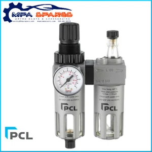 FILTRO/REGOLATORE E LUBRIFICATORE TRATTAMENTO ARIA PCL1/4" CON STAFFA E MANOMETRO - Foto 1 di 1