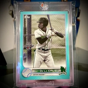 2022 Topps Pro Debut Elly De La Cruz Teal Aqua RC Rookie /75 SP SSP #PD-189 Reds - Picture 1 of 1