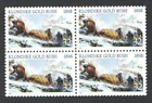 VINTAGE Block OF 4 UnUsed US Postage 32 Cent Stamps Klondike Gold Rush 1898