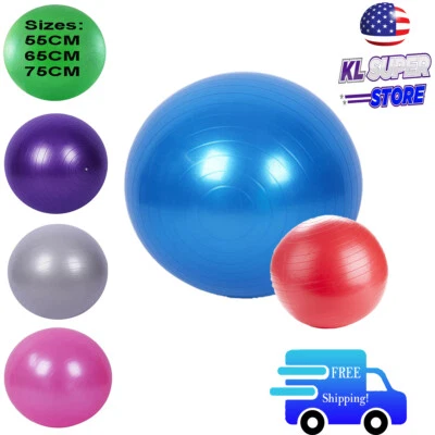 New Exercise Workout Fitness Yoga Sculpting Balance Ball Pump Included FREE S&H! - Image 1 of 4