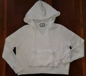 Tuckernuck Womens Beige Cashmere Knit Hoodie S Loose A Must Have Buy SHIPS FAST - Picture 1 of 6