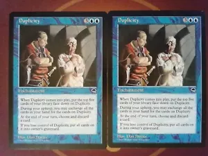 2x Duplicity - Tempest Magic the Gathering Mtg Tracked Shipping - Picture 1 of 1