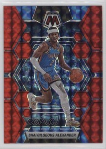 2022-23 Panini Mosaic Red Mosaic Prizm Shai Gilgeous-Alexander #4